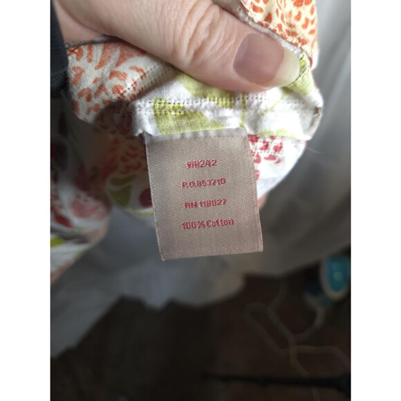 Boden Floral Cotton Dress – Coral Orange Flower Print Summer Boho Knee Length - Picture 8 of 10